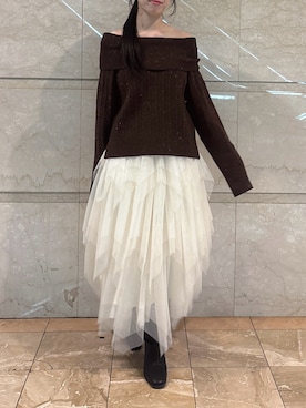 「dazzlin（ダズリン）のアイテム」を使った、reikaさん（レディース・155cm）の冬コーディネート