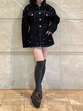 「dazzlin（ダズリン）のアイテム（パンツ）」を使った、reikaさん（レディース・155cm）の春コーディネート