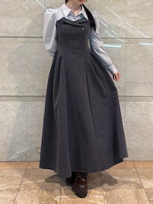 久間田琳加コラボ】シャツベアドッキングワンピース｜ダズリン