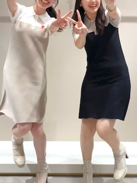 「春ニット」｜reikaさん（レディース・155cm）の夏コーディネート