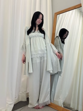 「アイテム（ルームウェア）」を使った、reikaさん（レディース・155cm）の夏コーディネート