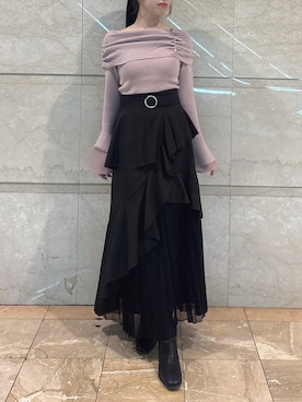 「dazzlin（ダズリン）のアイテム」を使った、reikaさん（レディース・155cm）の冬コーディネート