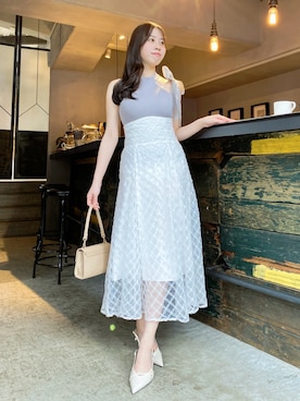 「dazzlin（ダズリン）のアイテム」を使った、reikaさん（レディース・155cm）の夏コーディネート