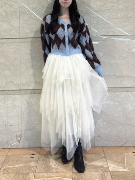 「dazzlin（ダズリン）のアイテム」を使った、reikaさん（レディース・155cm）の冬コーディネート