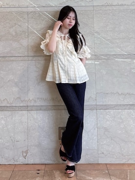 「dazzlin（ダズリン）のアイテム」を使った、reikaさん（レディース・155cm）の夏コーディネート