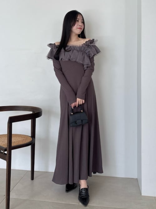 ♡　dazzlin ワンピース セール】カタアキフリルミニワンピース（ワンピース）｜dazzlin