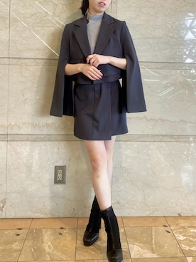 「dazzlin（ダズリン）のアイテム（ジャケット/アウター）」を使った、reikaさん（レディース・155cm）の春コーディネート