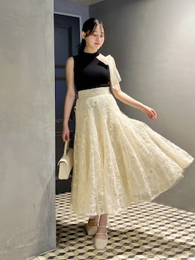 「dazzlin（ダズリン）のアイテム」を使った、reikaさん（レディース・155cm）の夏コーディネート