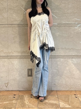 「dazzlin（ダズリン）のアイテム」を使った、reikaさん（レディース・155cm）の夏コーディネート