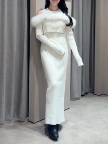 オフショルファードッキングニットワンピース｜ダズリン（dazzlin