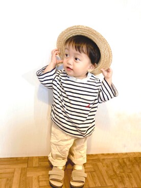 かんちゃ♡さん(キッズ・70cm)の夏コーディネート