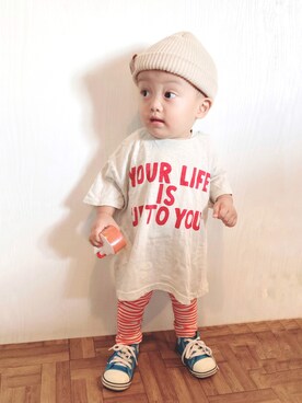 かんちゃ♡さん(キッズ・70cm)の秋コーディネート