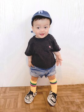 かんちゃ♡さん(キッズ・70cm)の春コーディネート