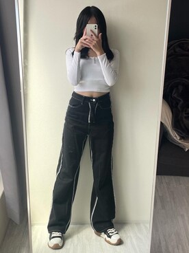 「ZIG-ZAG（ジグザグ）のアイテム」を使った、hiippさん（レディース・162cm）の秋コーディネート