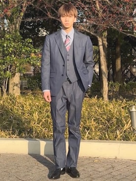 BEAMS HEART MENさん（メンズ・178cm）の冬コーディネート