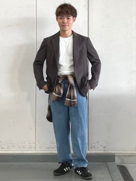 BEAMS HEART MENさん（メンズ・168cm）の冬コーディネート