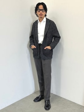 「アイテム（テーラードジャケット）」を使った、BEAMS HEART MENさん（メンズ・175cm）の秋コーディネート