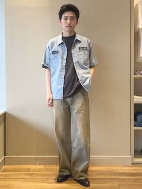 「アイテム（ドレスシューズ）」を使った、BEAMS HEART MENさん（メンズ・171cm）の夏コーディネート