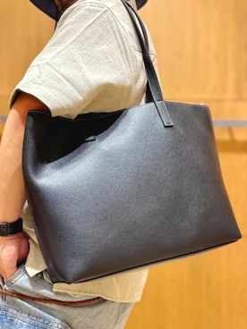 「アイテム（トートバッグ）」を使った、BEAMS HEART MENさん（メンズ・175cm）の夏コーディネート