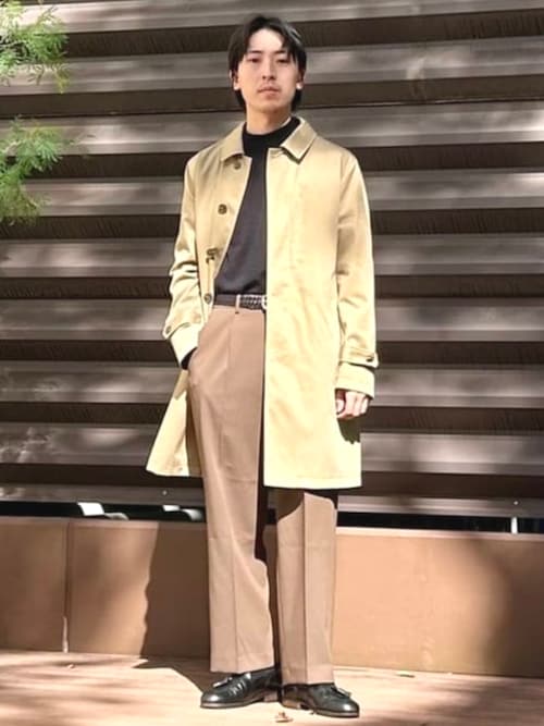 セール】撥水 ギャバジン ステンカラーコート（ステンカラーコート