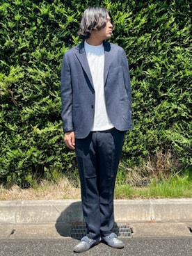 「アイテム（テーラードジャケット）」を使った、BEAMS HEART MENさん（メンズ・180cm）の夏コーディネート