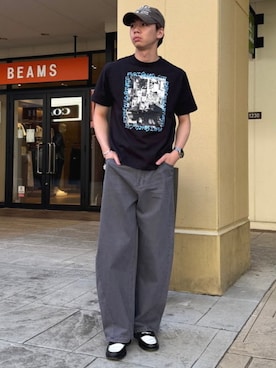 BEAMS HEART MENさん(メンズ・178cm)の夏コーディネート