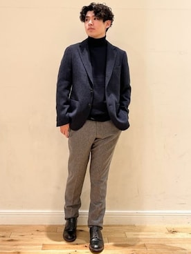 「アイテム（テーラードジャケット）」を使った、BEAMS HEART MENさん（メンズ・174cm）の冬コーディネート