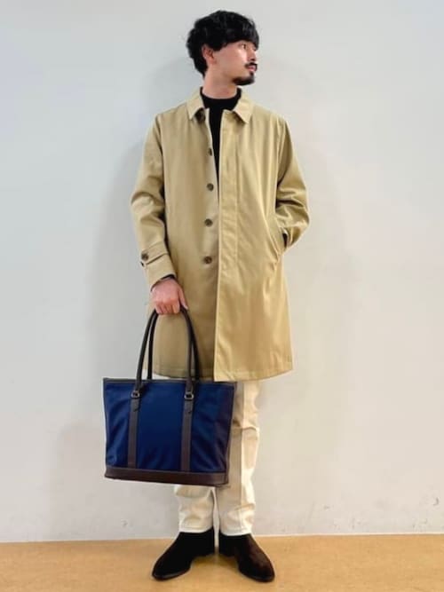 セール】撥水 ギャバジン ステンカラーコート（ステンカラーコート