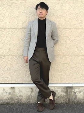 「アイテム（テーラードジャケット）」を使った、BEAMS HEART MENさん（メンズ・165cm）の秋コーディネート