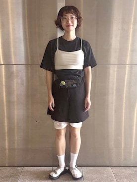 「mgh（エムジーエイチ）のアイテム」を使った、BEAMS HEART MENさん（メンズ・153cm）の夏コーディネート