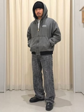 「アイテム（ニットキャップ/ビーニー）」を使った、BEAMS HEART MENさん（メンズ・170cm）の秋コーディネート