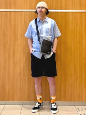 BEAMS HEART MENさん（メンズ・180cm）の夏コーディネート