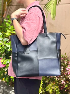 「アイテム（バッグ、ブルー系）」を使った、BEAMS HEART MENさん（メンズ・180cm）の夏コーディネート