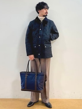 「アイテム（ブルゾン）」を使った、BEAMS HEART MENさん（メンズ・173cm）の秋コーディネート