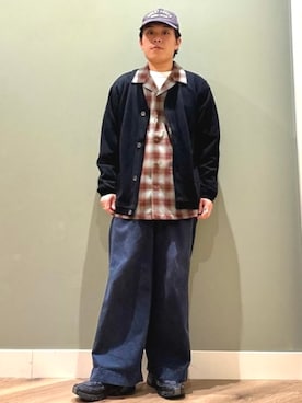 「アイテム（カーディガン/ボレロ）」を使った、BEAMS HEART MENさん（メンズ・164cm）の夏コーディネート