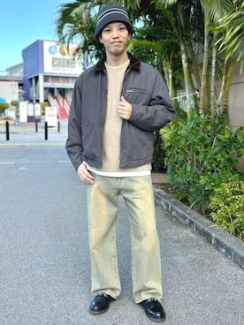 「ストリートファッション」｜「アイテム（ブルゾン）」を使った、BEAMS HEART MENさん（メンズ・173cm）の冬コーディネート