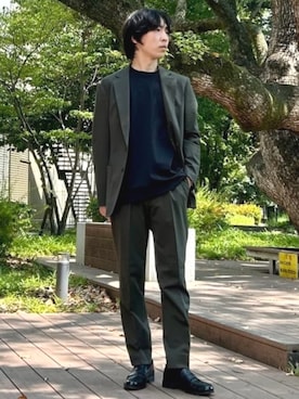 「アイテム（テーラードジャケット）」を使った、BEAMS HEART MENさん（メンズ・170cm）の夏コーディネート