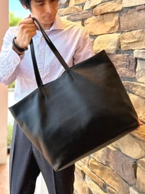 値下げ11-75 BEAMS ビームス　シボ革　レザー　トートバック大容量A4 BEAMS - ☆美品☆ 【ブランド】BEAMS ビームス トートバッグ の