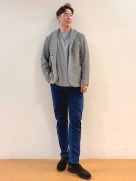 「アイテム（テーラードジャケット）」を使った、BEAMS HEART MENさん（メンズ・176cm）の夏コーディネート