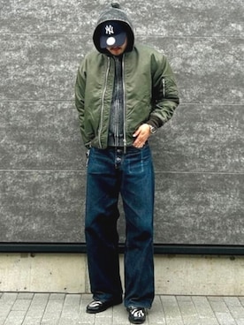 「メンズファッション」｜BEAMS HEART MENさん（メンズ・182cm）の冬コーディネート