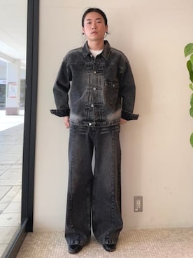 「カーブデニム」｜BEAMS HEART MENさん（メンズ・170cm）の夏コーディネート