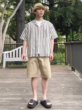 BEAMS HEART MENさん(メンズ・170cm)の夏コーディネート