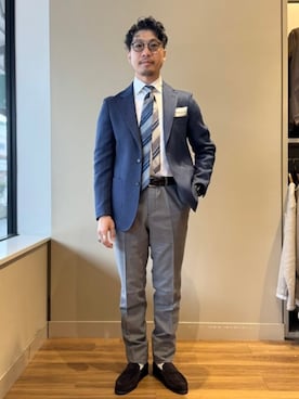 「アイテム（テーラードジャケット）」を使った、BEAMS HEART MENさん（メンズ・170cm）の秋コーディネート