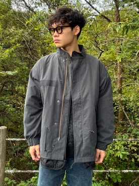 「アイテム（モッズコート）」を使った、BEAMS HEART MENさん（メンズ・173cm）の秋コーディネート