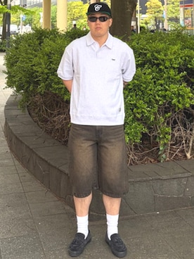 「BEAMS HEART（ビームスハート）のオーバル アソート グラス（サングラス、その他）」を使った、BEAMS HEART MENさん（メンズ・170cm）の春コーディネート