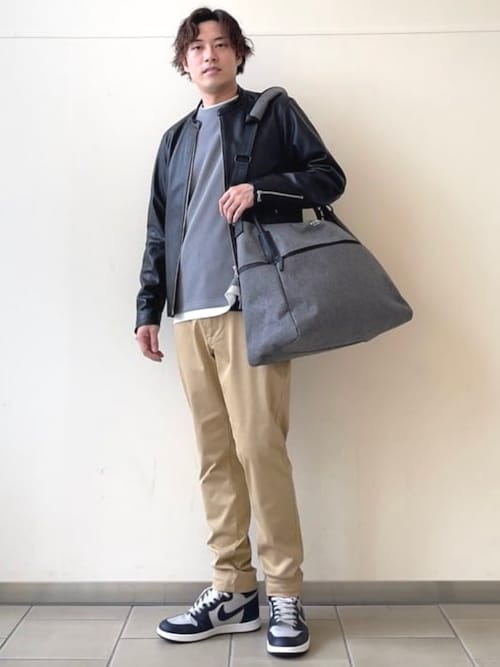 【新品・未使用】BEAMS HEART　ポリエステル　杢素材　ジムバッグ　グレー ポリエステル 杢素材 ジムバッグ【ノートPC収納】（ボストン