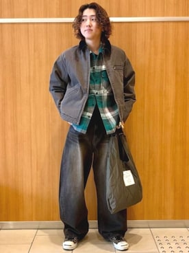 「アイテム（ブルゾン）」を使った、BEAMS HEART MENさん（メンズ・171cm）の秋コーディネート