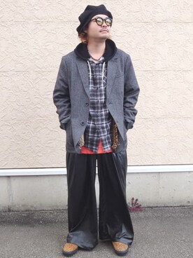 BEAMS HEART MENさん（メンズ・170cm）の冬コーディネート