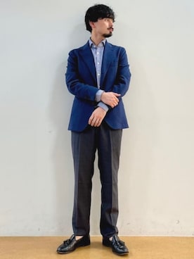 「アイテム（テーラードジャケット）」を使った、BEAMS HEART MENさん（メンズ・173cm）の秋コーディネート