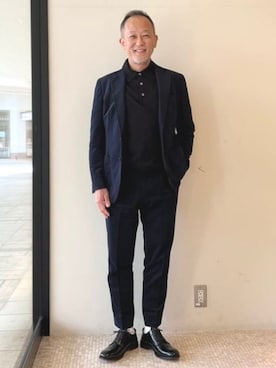「アイテム（ドレスシューズ）」を使った、BEAMS HEART MENさん（メンズ・168cm）の秋コーディネート